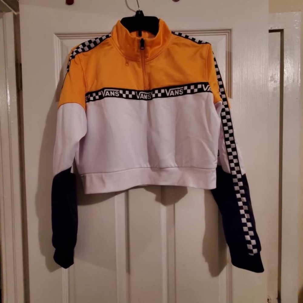 Vans Women's Yellow and White Jacket